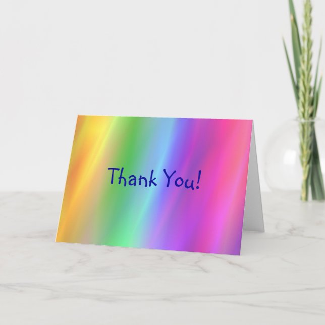 Rainbow Thank You Card (Front)
