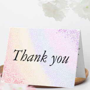 Rainbow  thank you card