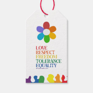 Rainbow themed Pride Month Pride LGBTQIA Gift Tags
