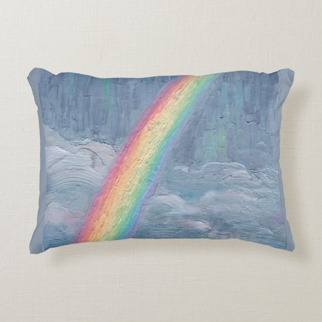 Rainbow Throw Pillow (Front)