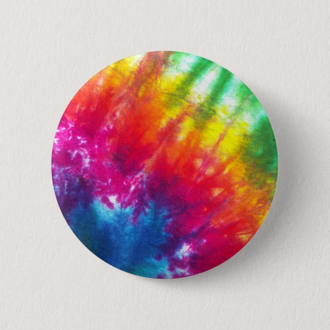 Rainbow Tie-Dye 6 Cm Round Badge (Front)