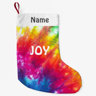 Rainbow Tie-Dye Customised Hope Small Christmas Stocking