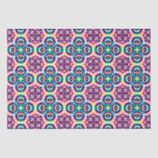 Rainbow Tie-Dye Geometric Pattern 7  Tissue Paper