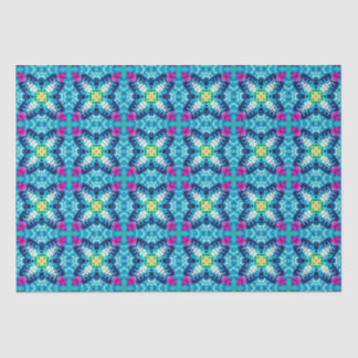 Rainbow Tie-Dye Geometric Pattern 8  Tissue Paper