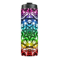 Rainbow Tie Dye Mandala Star