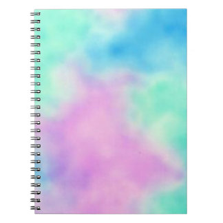 Rainbow tie dye notebook
