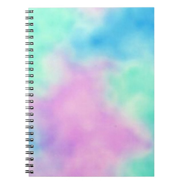Rainbow tie dye notebook (Front)