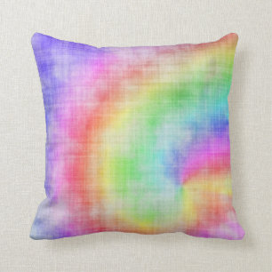 Rainbow Tie Dye Pillow