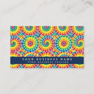 Rainbow Tie Dye Psychedelic Business Cards