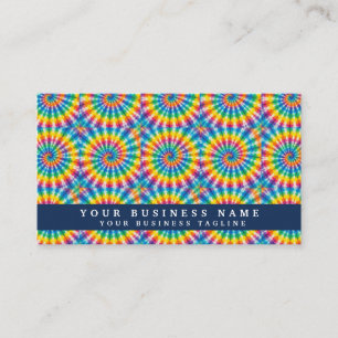 Rainbow Tie Dye Psychedelic Business Cards