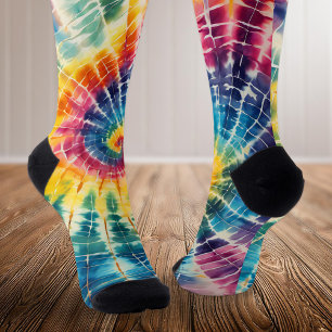 Rainbow Tie Dye Socks
