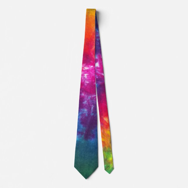 Rainbow Tie-Dye Tie (Front)