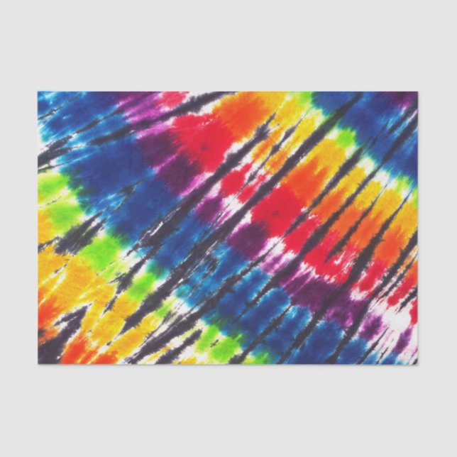 Rainbow Tie-Dye Tissue Paper (Front)