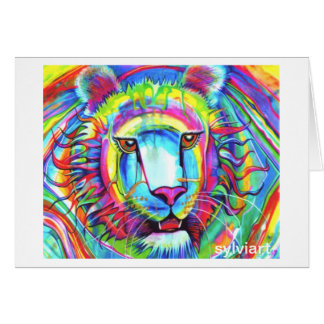 RAINBOW TIGER card - copyright ©1999 SylviART