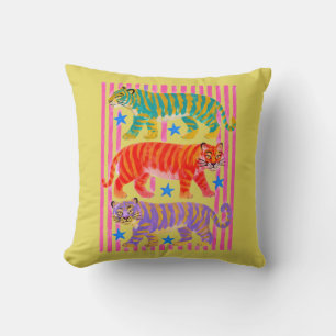 rainbow tiger dreams cushion