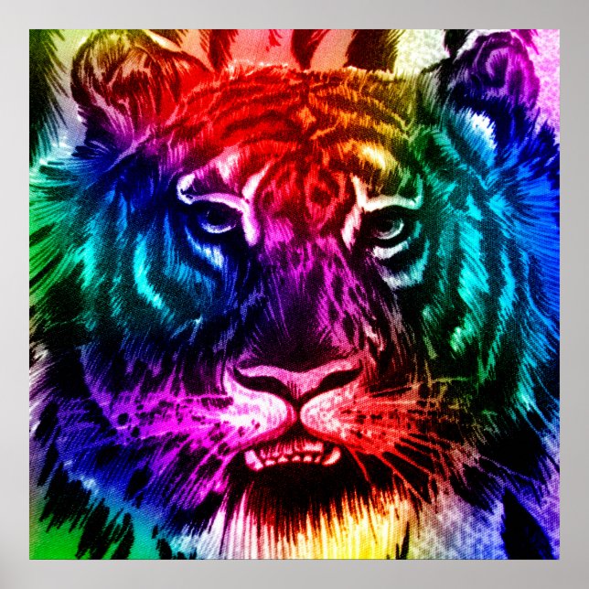 Rainbow Tiger Poster (Front)
