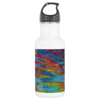 Rainbow Tiger Stripes Tie Dye PhatDyes 532 Ml Water Bottle