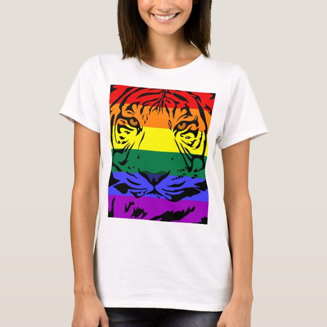 Rainbow Tiger T-Shirt (Front)