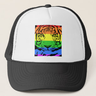 Rainbow Tiger Trucker Hat