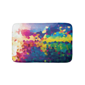 Rainbow Tile Bath Mat