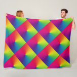Rainbow Tiled Pillow Fleece Blanket<br><div class="desc">Designs by Umua. Printed and shipped by Zazzle or their affiliates.</div>
