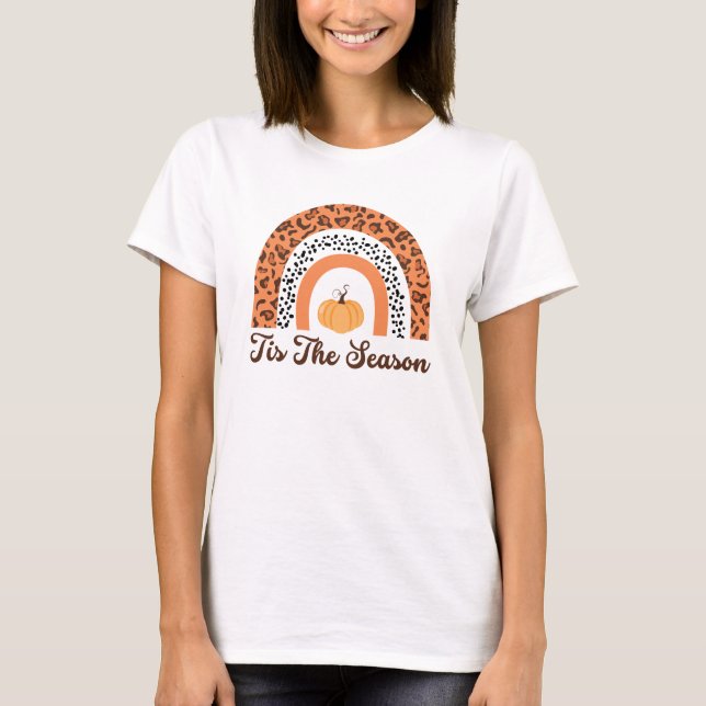 Rainbow Tis The Season Fall Shirt  (Front)