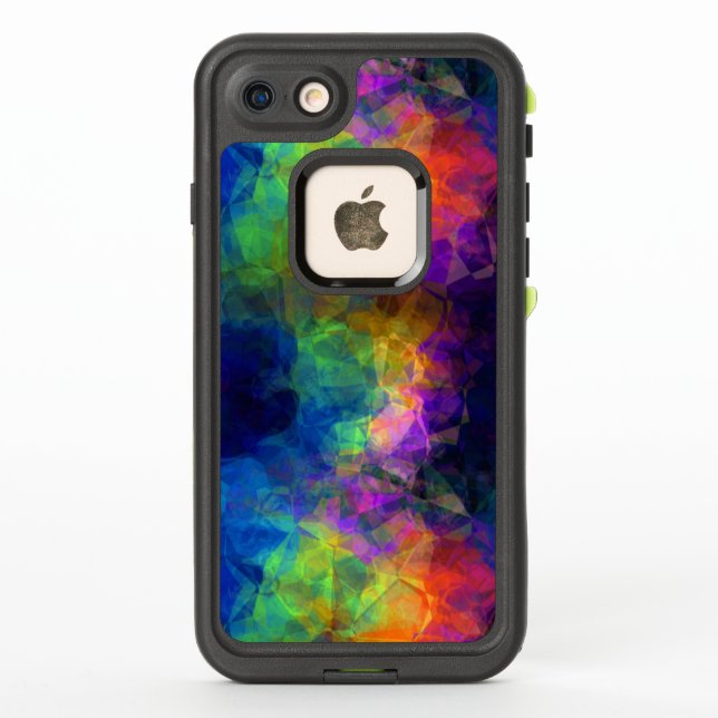 Rainbow Tissue Paper LifeProof iPhone Case (Back)