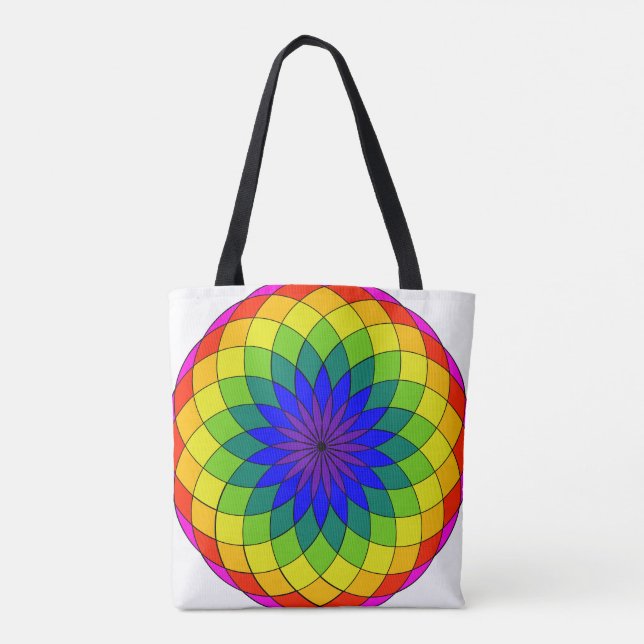 Rainbow Torus Tote Bag (Back)