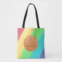 Rainbow Tote Bag Game Dalgona Multiple Triangle
