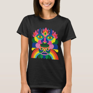 Rainbow Totem Mask Art T-Shirt