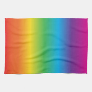 Rainbow towell tea towel