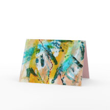 Rainbow Tracks Greeting Card by Janz