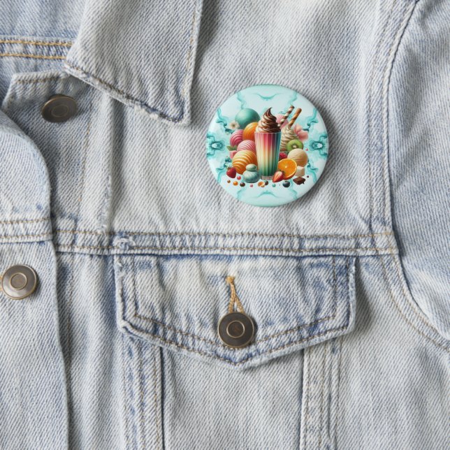 Rainbow Treat 6 Cm Round Badge (In Situ)