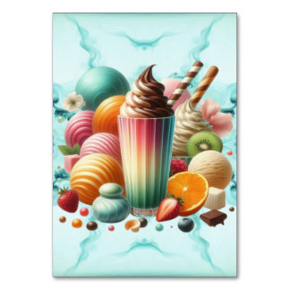 Rainbow Treat Table Number