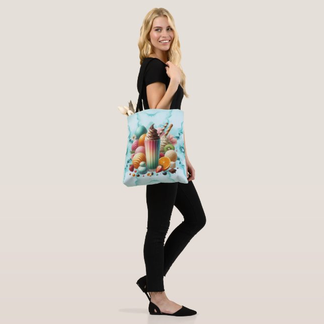 Rainbow Treat Tote Bag (On Model)