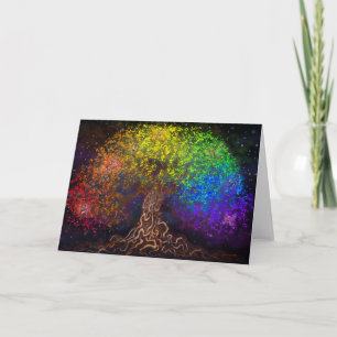 Rainbow Tree Card