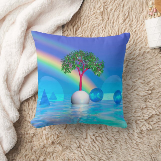 Rainbow Tree  Cushion (Blanket)