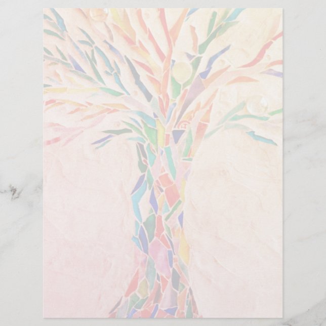 Rainbow Tree  Custom Letterhead (Front)