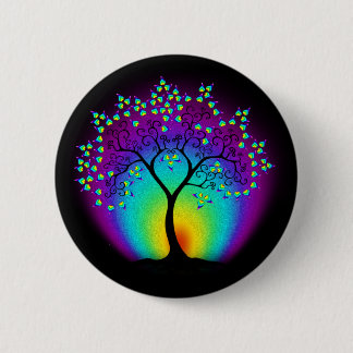 Rainbow Tree of Life Button