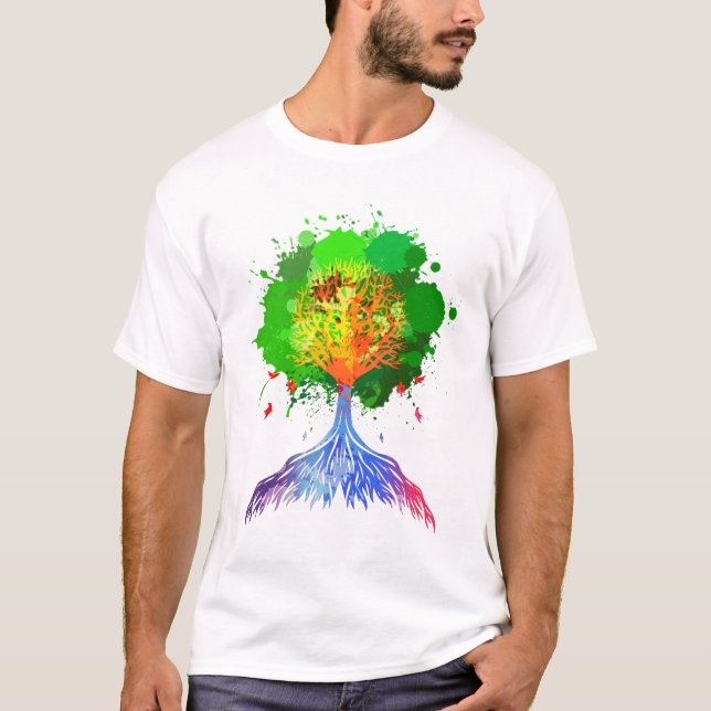 Rainbow Tree of Life T-Shirt (Front)