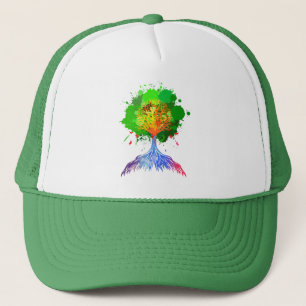 Rainbow Tree of LIfe Trucker Hat