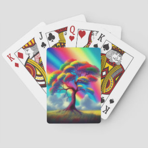 Rainbow Tree Playing Cards