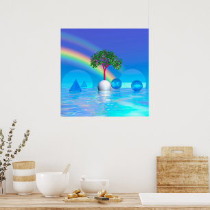 Rainbow Tree Poster