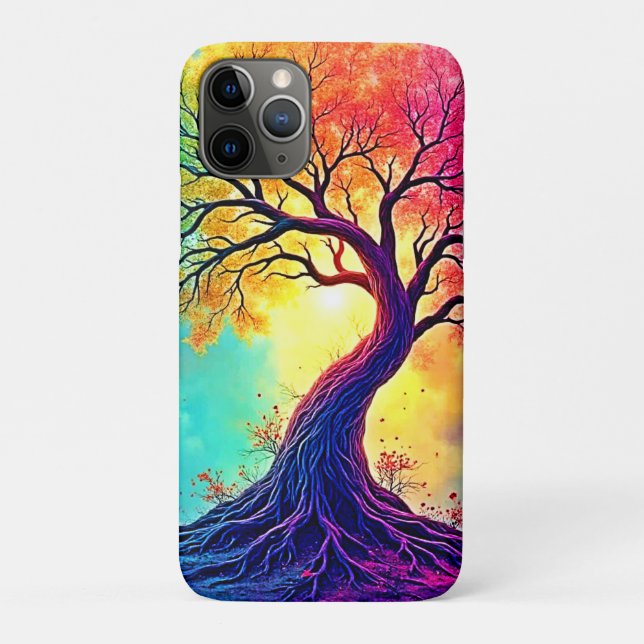  Rainbow Tree: Roots of Infinite Hope Art Case-Mate iPhone Case (Back)