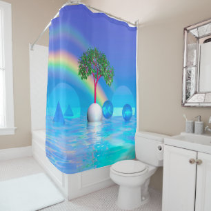 Rainbow Tree Shower Curtain