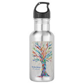 Rainbow Tree Yoga Instructor 532 Ml Water Bottle (Front)