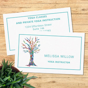 Rainbow Tree Yoga Instructor Business Card