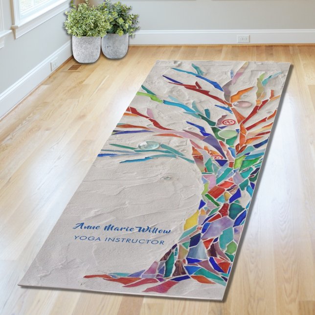 Rainbow Tree Yoga Instructor Yoga Mat (Creator Uploaded)
