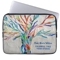 Rainbow Tree Yoga Studio Laptop Sleeve