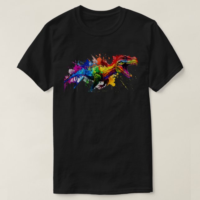 Rainbow TRex T-Shirt (Design Front)